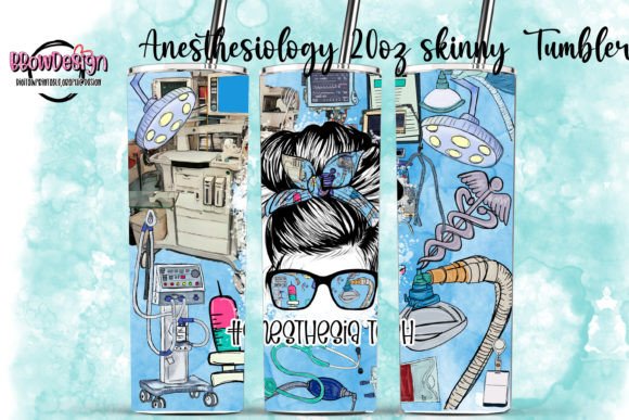 Anesthesia Tech Tumbler Graphics & Tumbler Wraps