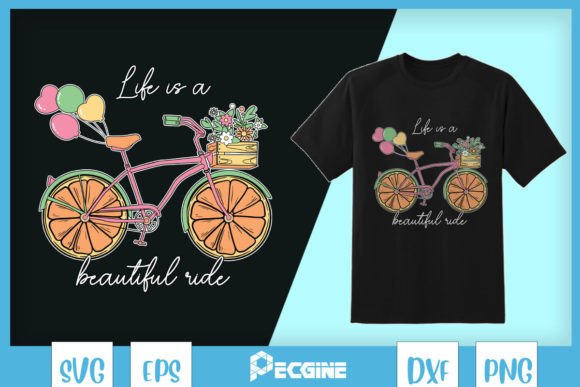 Beautiful Ride Bike SVG: Graphics for Crafts & Local Branding
