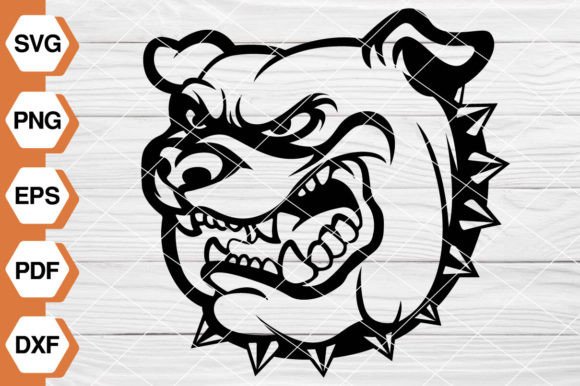 Bulldog Mascot SVG EP-149: Graphics & Illustrations for Real Publishing