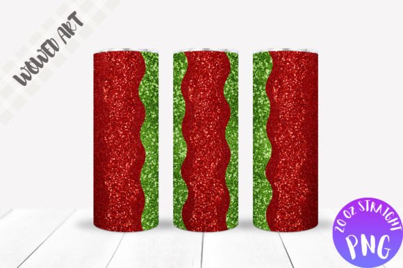Christmas Glitter Skinny Tumbler Wrap: Graphics & Crafts Asset Review