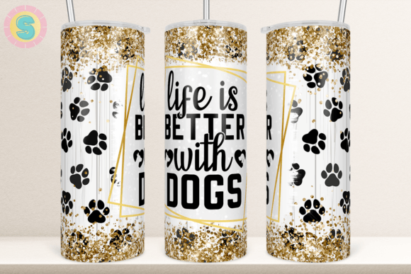 Dog Quote Paws 20Oz Tumbler Wrap: Graphics for Crafts-Driven Branding