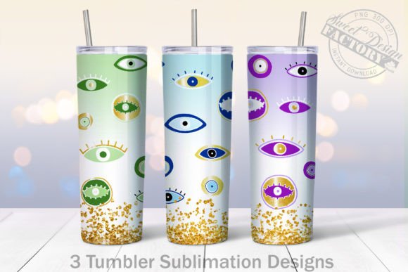 Evil Eyes Tumbler Designs BUNDLE – Graphics & Crafts