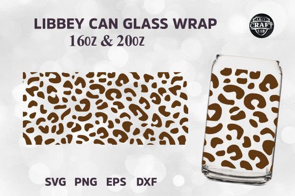 Leopard Libbey Can Glass 16oz Wrap SVG: Practical Embroidery Review