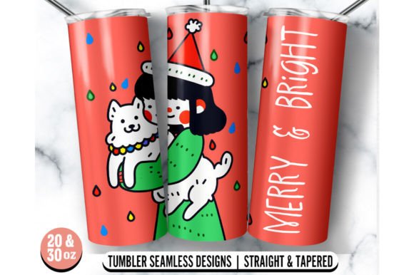 Merry and Bright Tumbler Wrap: Graphics & Crafts Asset Review
