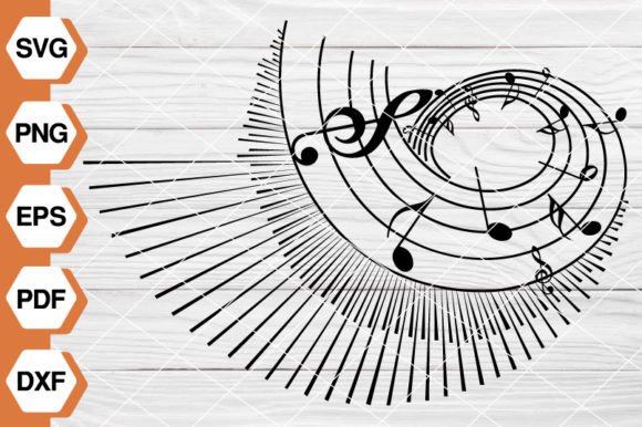 Musical Notes SVG EP-111 Graphics for Handmade Illustrations