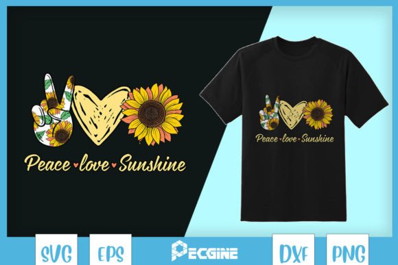 Peace Love Sunshine Sunflower SVG: Crafts & Graphics for Real Publishing