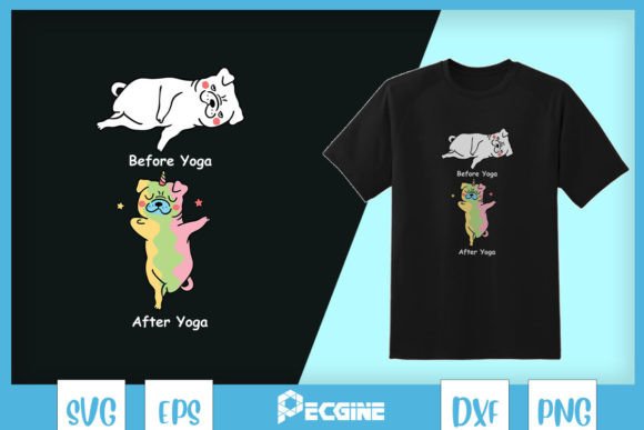 Pug Yoga Funny Yoga SVG