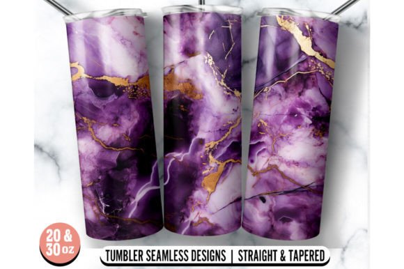 Purple Marble Skinny Tumbler Wrap: Graphics for Crafts
