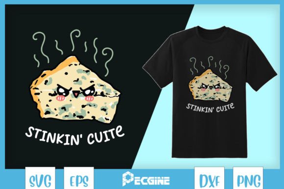 Stinkin Cute Cheese SVG: Graphics for Crafts