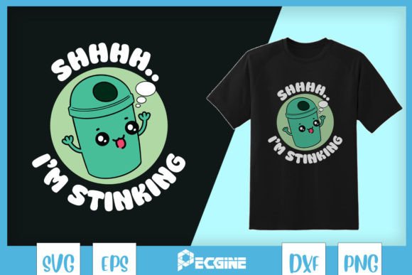 Stinking Cute Trash Pun SVG: Crafts & Graphics for Local Brands