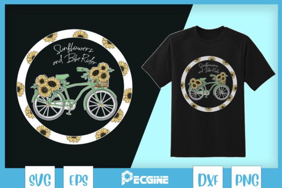Sunflower Bike Rides SVG: Crafts & Graphics for Real Making