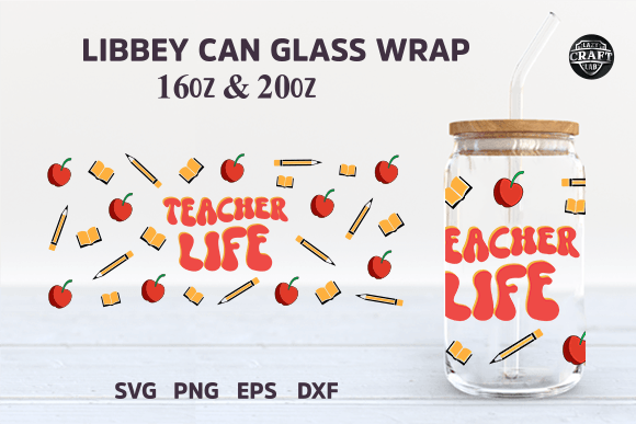 Teacher Life SVG: Graphics & Tumbler Wraps